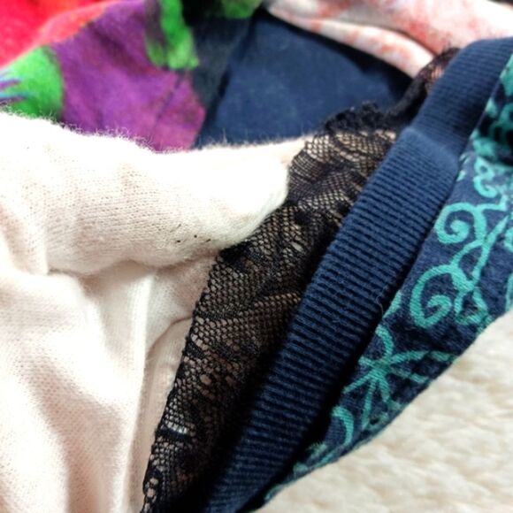 Desigual Vintage Y2k Floral Japan Jumper Sweater/Knit. ArtWear. Woman L Fit Smal - Picture 13 of 16